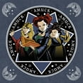 thumbnail image 2 of Men's Hocus Pocus Amuck Witch Circle Graphic Tee Navy Blue Heather 3X Large, 2 of 4