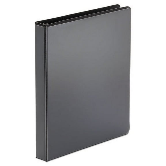 Economy Round Ring View Binder, 3 Rings, 1" Capacity, 11 X 8.5, Black | Bundle of 2 Each