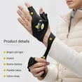 thumbnail image 4 of ThxToms LED Flashlight Gloves, Father's Day Gifts for Him Men Dad Husband, Cool Gadgets for Camping Repairing Fishing, 1 Pair Black, 4 of 8