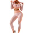 thumbnail image 2 of Conjunto de yoga de punto sin costuras para otoño e invierno, conjunto sexy de tres piezas para fitness y caderas de Lulu, 2 of 5