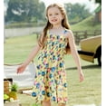 thumbnail image 4 of Disney Girls Dresses Stitch Hawaiian Flower Floral Sundress Spaghetti Strap Birthday Summer Dress Toddlers Kids 4-5T, 4 of 11