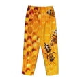 thumbnail image 5 of Bingfone Pajamas For Women,Bees On Hive Honeycomb Pajama Pants With Pockets-Xx-Large, 5 of 9