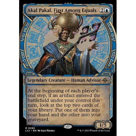 MtG The Lost Caverns of Ixalan Rare Akal Pakal, First Among Equals (Showcase FOIL) #292