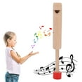 thumbnail image 1 of Solid Wooden Flute Slide Wood Whistle Push Pull Bird Whistle Voice Change Educational Instrument, 1 of 7