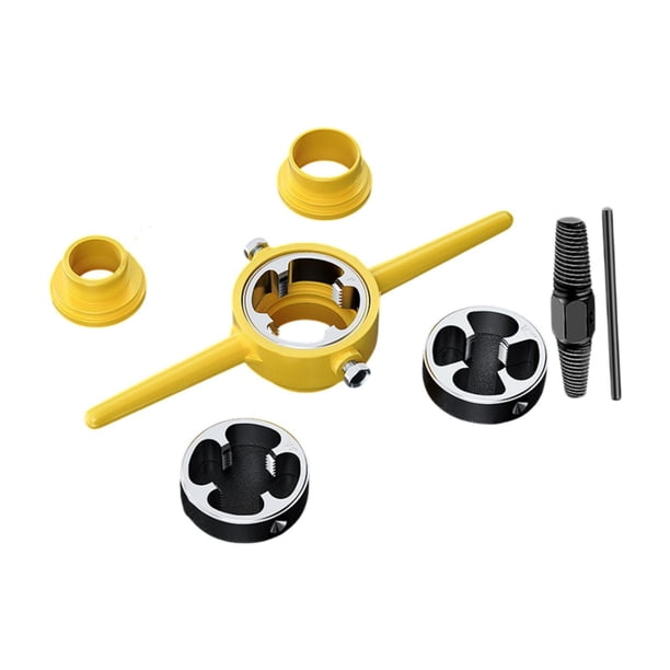 Herramienta para hacer roscas de PVC, juego de extractores de tornillos, accesorio versátil de 1/2, 3/4 y 1 pulgada Sin toque de hilo