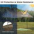 thumbnail image 4 of Yescom 10x13FT Camping Tent Tarp Hammock Rain Fly Waterproof Hiking Backpacking Shelter, 4 of 10