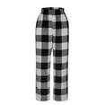 thumbnail image 5 of Kaemgyyd Fuzzy Pajamas Pants for Women Fleece Comfy Casual Wide Leg Pj Pants Plush Print Lounge Trousers Sleepwear, 5 of 5