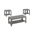 thumbnail image 3 of Monarch Specialties Table Set, 3pcs Set, Coffee, End, Side, Accent, Living Room, Laminate, Grey, Transitional, 3 of 3