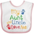 thumbnail image 3 of Inktastic My Aunt and Uncle Love Me Boys or Girls Baby Bib, 3 of 4