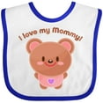 thumbnail image 3 of Inktastic I Love My Mommy Cute Baby Bear Boys or Girls Baby Bib, 3 of 4