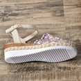 thumbnail image 6 of Dakaela Women's Closed Toe Sandals Platform Wedge Espadrilles Ankle Strap Summer Work Dressy Shoes, 6 of 8