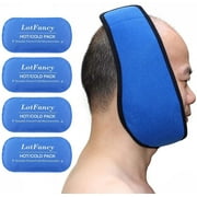 Relaxor TheraGel Ice Pack Wrap for Jaw, Head, Chin – Hot & Cold Therapy Gel Pack for TMJ Relief, Wisdom Teeth Recovery, Migraines, Dental Pain & Facial Swelling – Adjustable & Reusable
