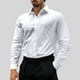 thumbnail image 1 of pstuiky camisas de manga larga para hombre, Camisa de lino de manga larga con botones y botones de color liso para hombre salir tops s, 1 of 9