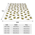 thumbnail image 3 of Sikiie Cute Little Bee Ultra-Soft Micro flannel Blanket Luxury All Seasons Warm Blanket for Bedding Sofa and Travel (4 sizes)-40"x30", 3 of 7