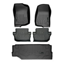 SMARTLINER 3 Rows Custom Fit Floor Liners Compatible with 2018 - 2025 Jeep Wrangler 2 Door and JL