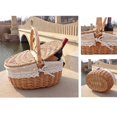 thumbnail image 3 of MYG 1PCS Wicker Basket Making English Picnic Basket Shopping Storage Basket, 3 of 9
