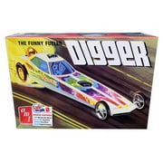 Skill 2 Model Kit Digger Dragster "The Funny Fueler" 1/25 Scale Model by AMT