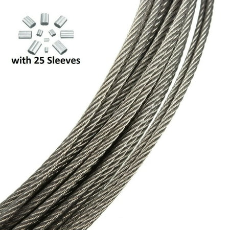 

1/32 5/128 3/64 1/16 5/64 7x7 T316 Stainless Steel Cable