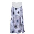 thumbnail image 2 of Plus Size Casual Dress, Women's Plus Tile Print Eyelet Embroidered Round Neck Tank Dress, 2 of 14