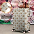 thumbnail image 4 of Beige Highland Cow Flower Pattern Luggage Cover Fashion Suitcase Cover Baggage Covers Fit 25-28 Inch Luggage (Go Travel), 4 of 5
