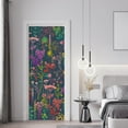 thumbnail image 3 of Idea4wall 2pcs Neon Botanical Garden Vibrant and Colorful Floral Wall Murals, Not Peel and Stick, Non-Woven Wallpaper Large Wall Decoration for Rooms, 48"x96", 3 of 5