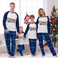 thumbnail image 3 of Pijamas familiares a juego de Navidad, conjuntos de pijamas verdes de Santa Hustle, en julio, 3 of 3