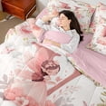 thumbnail image 6 of Feelyou Magic Elf Teens Twin Bedding Sets 7-Piece, Pink Monogrammed V Bedding Comforter Set, Princess Reversible Comforter, Lightweight Room Decor, 6 of 9
