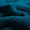 thumbnail image 4 of JML 3 Piece Flannel Fleece Sherpa Blanket,Thick Warm Plush Borrego Blanket For King Bed,79"x91", 4 of 5