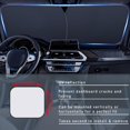 thumbnail image 2 of Car Windshield Sun Shade 2-Pack, 28x31 Inch Silver UV Blocker - Foldable Heat Shield for Front Windows, Universal Auto Sun Protector (Medium), 2 of 6
