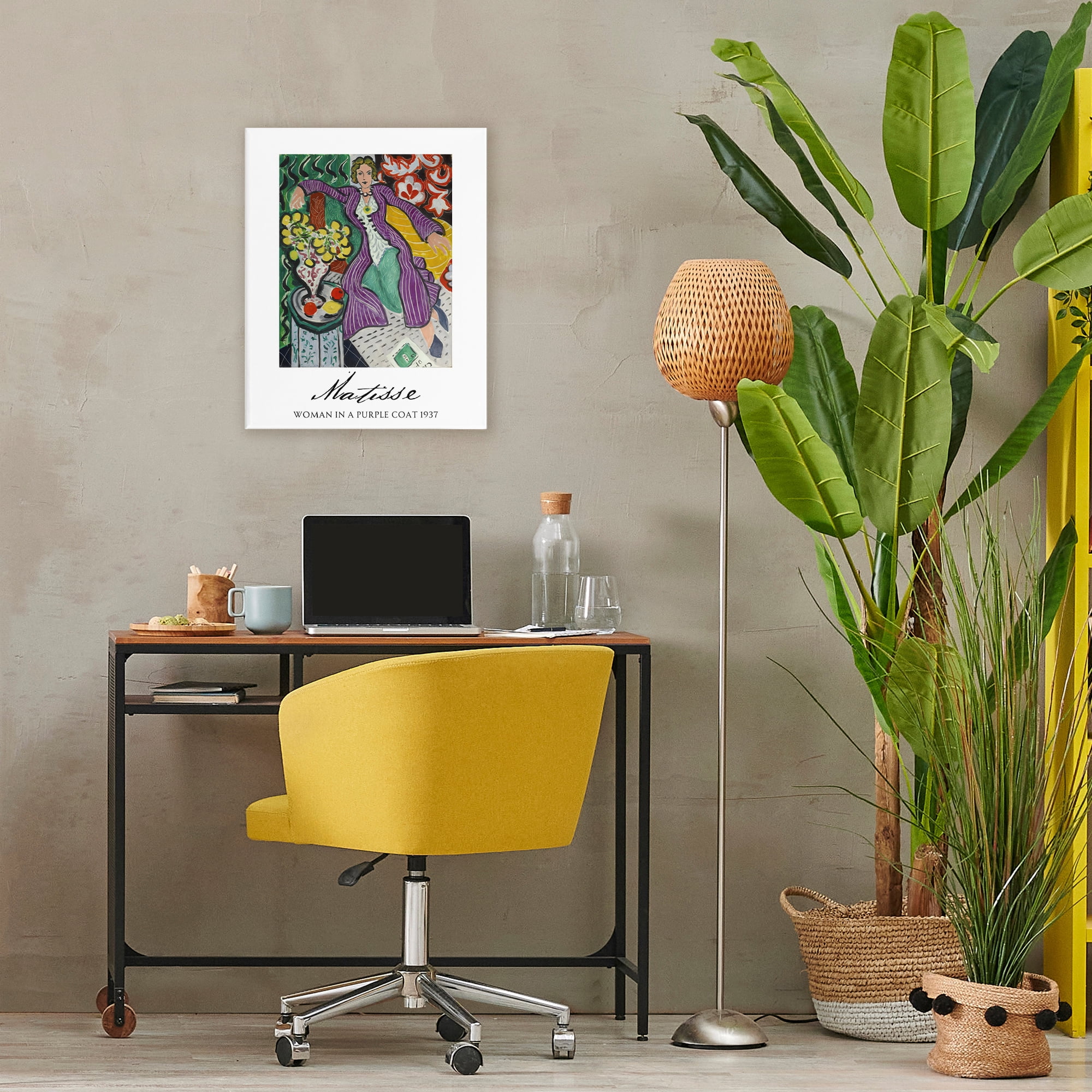 Stupell Industries Matisse Woman In Purple Coat Canvas Wall Art, design by Vintage Hustle