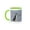 Green/White, variant on 3drose, Magellanic Penguin on Beach Leaving the Ocean. Falkland Islands, 11oz Two-tone Red Mug