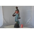 thumbnail image 2 of Nifao Beautiful lady with grapes bronze statue – Home Office Decor Sculpture, 14"L x 6"W x 20"H, 2 of 11