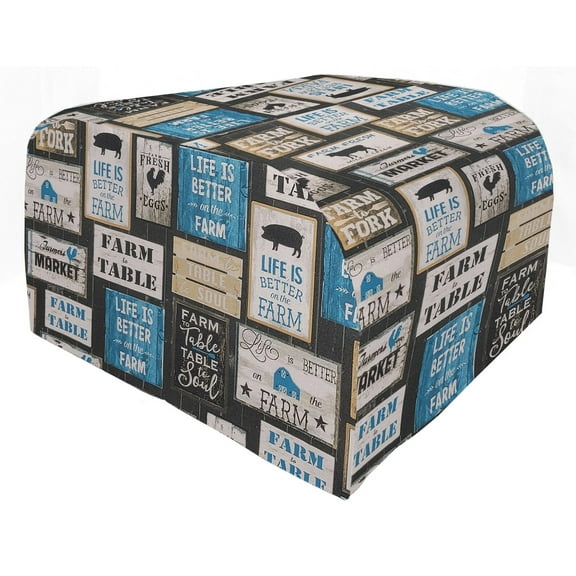 Farm To Table Cover Compatible with Ninja Foodi Grill by Penny's Needful Things (Blue)