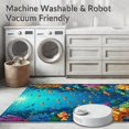 thumbnail image 5 of ODIKA 4'x6' Machine Washable Non-Slip Area Rug, Playful Ocean Theme Kindergarten High Traffic Rug, Blue, 2707, 5 of 5