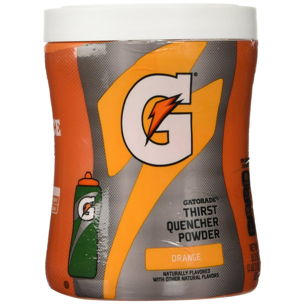 12 PACKS Gatorade Powder, Orange, 18.3ounce Canister