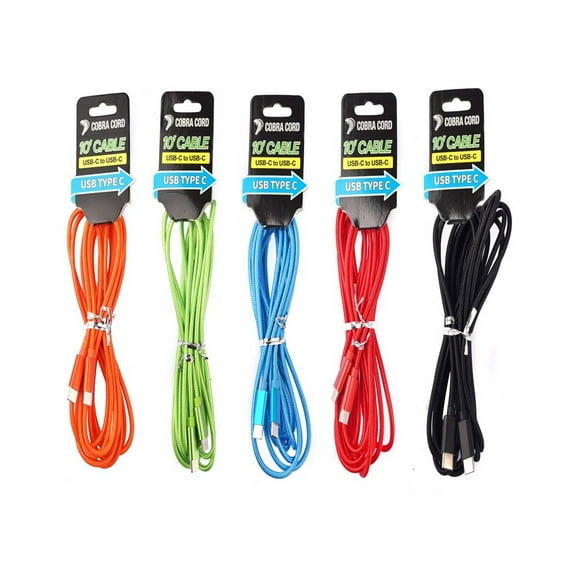 Diamond Visions 01-3249 USB Type C Cable, 120 Inch, Assorted
