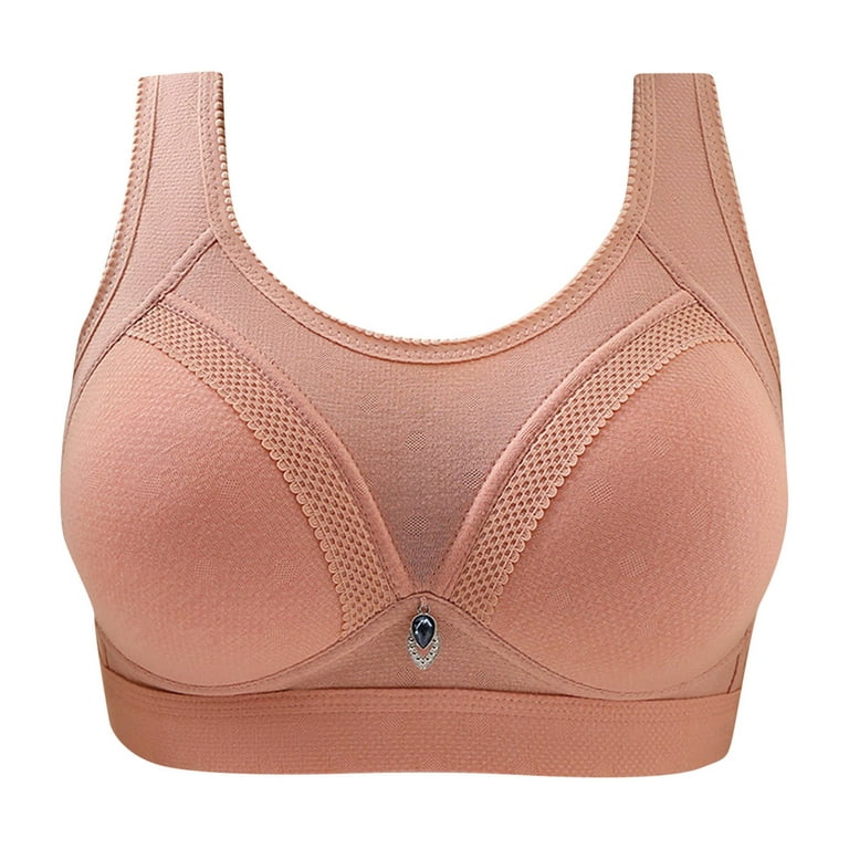 Bigersell Bras for Women Wirefree Soft Bras Full-Coverage Wirefree