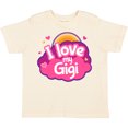 thumbnail image 3 of Inktastic I Love My Gigi Grandma Grandchild Girls Toddler T-Shirt, 3 of 5