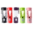 thumbnail image 4 of Naiovety Exprimidor eléctrico de verduras, licuadora de velocidad rápida, vaso para viajar, senderismo, Fitness, portátil, inalámbrico, Electrodomésticos Rosa, 4 of 6