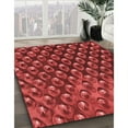 thumbnail image 2 of Ahgly Company Indoor Square Patterned Tomato Sauce Red Area Rugs, 3' Square, 2 of 6
