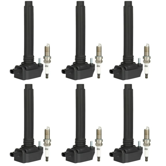 ECCPP UF648 6 ignition coils with 6 iridium Spark Plugs for Dodge for Durango Journey for Grand Caravan for Jeep for Grand for Cherokee for Wrangler for Ram Promaster 1500/2500/3500 C1791 5C1848