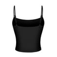 thumbnail image 6 of Sevevn Fashion Women's Summer Sleeveless Solid Blouses Tank Top With Chest Cushion Short Top Gift for Girls Black XL, 6 of 7