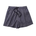 thumbnail image 3 of Wangsaura Men's Fitness Shorts Drawstring Side Pockets Training Quarter Pants, 3 of 4