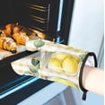 thumbnail image 5 of Lemon Oven Mitts and Pot Holders Set of 2, Buffalo Check Heat Resistant Oven Mitts Kitchen Oven Glove for Cooking, Baking, 5 of 6