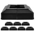 thumbnail image 1 of Miangastore 8pcs Deck Post Base Cover And Decking Post Skirt Plastic Decorative Post Caps And Fence Post Cover Cap For Outdoor Post Cap, 1 of 8