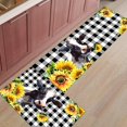 thumbnail image 6 of Cow kitchen Rugs, Kitchen Mats for Floor, Black White Buffalo Plaid Kitchen Mat, Kitchen Organization Cow Rug, Anti-Fatigue Mat Kitchen Floor Mats, Kitchen Decor Runner Rug, Cow Sunflower Kitchen Rugs, 6 of 6