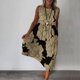 thumbnail image 2 of Vestido de Verano para las Mujeres Cremallera de Impresión Casual sin Mangas, Cuello Redondo Poliéster Spandex para el Uso Diario Y de Primavera, 2 of 5
