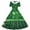 Navy, variant on Girls Fancy Dress Short Sleeves Crew Neck A-Line Dress St Patricks Day Retro Vintage Green Swing Dress Four Leaf Clover Pattern Costume Dancing Dress Army Green 13-14 Years