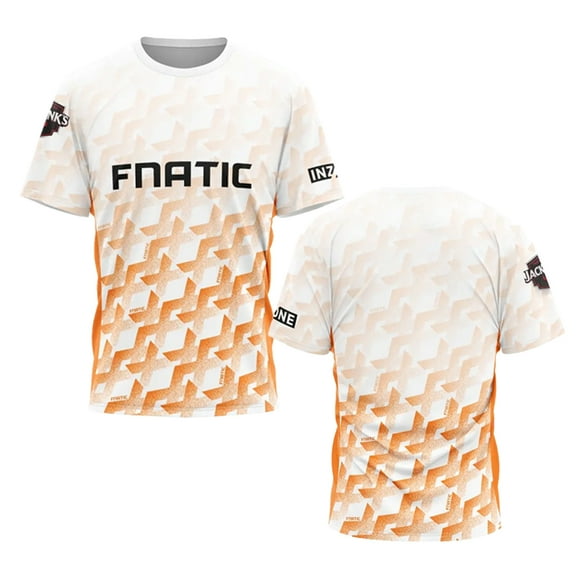 Camiseta de apoyo para hombre del club de deportes electrónicos FNC 2024, nueva camiseta de League of Legends CSGO2 Valorant, camisetas de uniforme de equipo unisex Fnatic