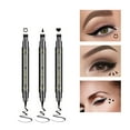 thumbnail image 4 of 6 Pcs Liquid Eyeliner Set,Double-Side Eyeliner Stamp Pen Eyeliner Tattoo Tool Waterproof Smudge-proof Eyeliner Stamp Makeup-Smiley, Triangle,Heart,Star,Moon,Flower, 4 of 9